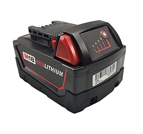 18V 5.0Ah Sostituire La Batteria Per Milwaukee M18 C18B M18Bx Li18 M18B4 M18 Xc 48-11-1828 48-11-1840 48-59-1806
