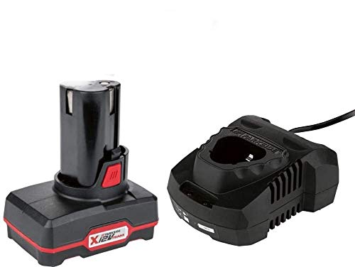 Parkside - Batteria Di Ricambio Papk 12 B1 Da 4,0 Ah Con Caricatore Serie X-12-V Team