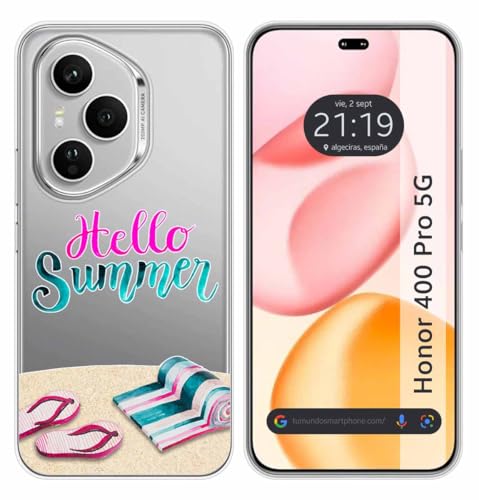 Custodia In Silicone Trasparente Per Huawei Honor 400 Pro 5G Design Summer Disegni