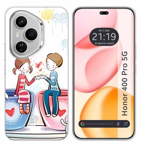 Custodia In Silicone Per Huawei Honor 400 Pro 5G Motivo Caffè Disegni