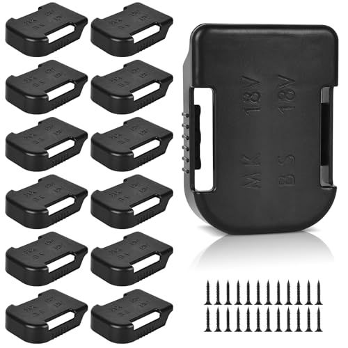 Supporti Per Batteria Makita,12 Pezzi Supporto Per Attrezzi Per Makita,18V Batteria Stoccaggio Rack,Supporto Per Batteria Per Makita Per Batteria Per 