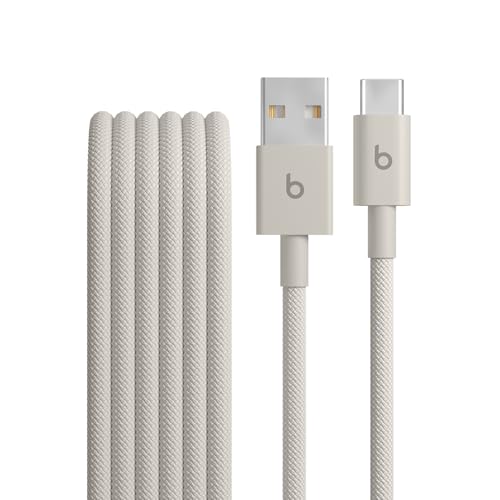 Beats Da Usb-A A Usb-C Cavo In Tessuto Intrecciato, Ricarica Rapida, Resistente E Antigroviglio, Caricatore Compatibile Per Dispositivi Apple E Androi
