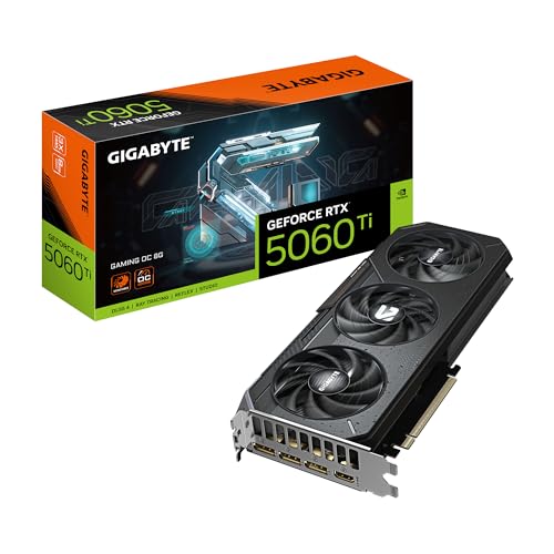 Gigabyte Geforce Rtx 5060 Ti Gaming Oc 8G Scheda Grafica – 8 Gb Gddr7, 128 Bit, Pci-E 5.0, 2647 Mhz Frequenza Del Core, 3 X Displayport, 1 X Hdmi, Gv-