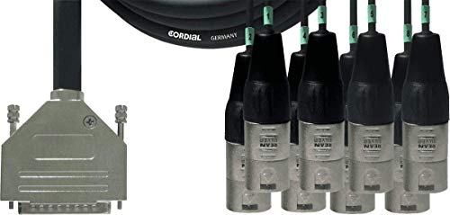 Cordial Intro Multicore D-Sub/Xlrm 8-Way, Rean Connector, 3.0M - Cavi Multipolari Analogici