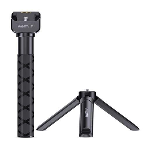 Supporto E Treppiede Per Vantrue E360 5.2K Panorama Dashcam (Modalità Palmare), Con Batteria Ricaricabile Per 4 Ore Di Registrazione E Porta Usb C, Le