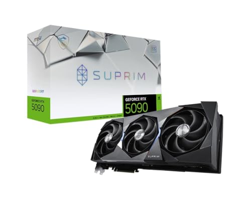 Msi Nvidia Geforce Rtx 5090 32G Suprim Soc Gddr7 512Bit, Scheda Video Con Frequenza Di Boost Fino A 2580 Mhz, Pcie Gen 5, Dlss 4, 3 Porte Dp 2.1, 1 Po
