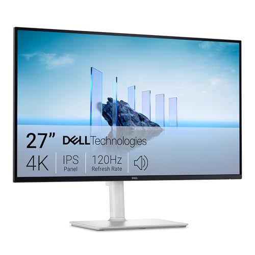 Dell 27 Plus Monitor - S2725Qs, 4K Uhd (3840X2160), 120Hz, Ips, 4Ms, Amd Freesync Premium, 99% Srgb, Regolabile In Altezza, Altoparlanti Integrati, Di