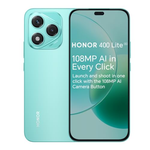 Honor 400 Lite Smartphone, 8+256Gb, 5G, Display 7‘’ Fhd, Fotocamera 108Mp, Ai Camera Button, 5.230 Mah, Marrs Verde