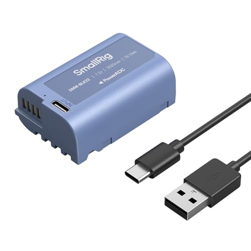 Smallrig Dmw-Blk22 Batteria 2520Mah Usb-C Batteria Sostitutiva Per Panasonic Lumix S5, 2.5H Battery Completamente Carica Per Panasonic Lumix, S5 Ii, G