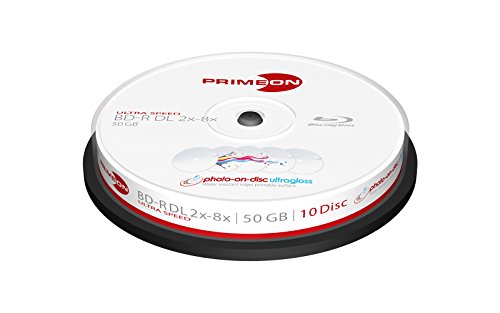 Primeon Bd-R 50Gb Blu-Ray Registrabile (Bd-R) - Confezione Da 10