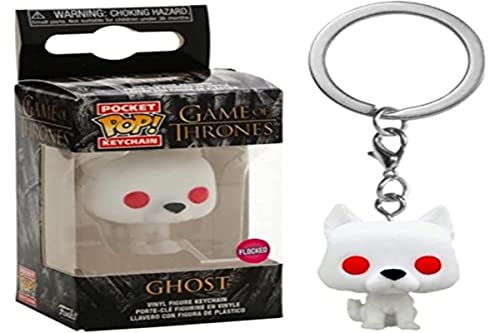 Funko Pop Keychain Llavero Juego De Tronos Fantasma Terciopelo Flocked Edicion Especial 45044