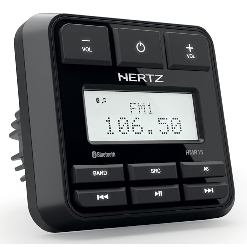 Hertz Hmr 15 - Sorgente Audio Per Impianti Marine, Lettore Mp3 E Radio Fm/Am, Design Waterproof E Alta Qualità Sonora