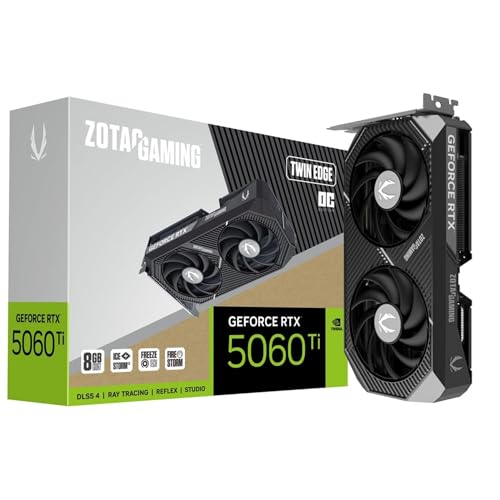 Zotac Gaming Geforce Rtx 5060 Ti Twin Edge Oc 8Gb Gddr7 Reflex 2 Rtx Ai Dlss4