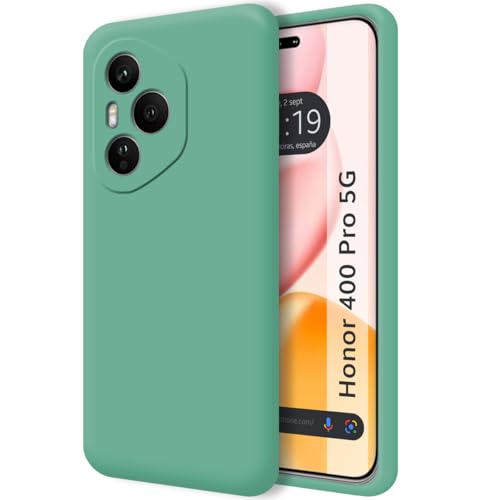 Custodia In Silicone Liquido Ultra Morbido Per Huawei Honor 400 Pro 5G Colore Verde