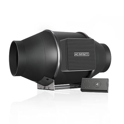 Ac Infinity Cloudline S4 - Ventola Silenziosa Con Controller Di Velocità Di Ventilazione Per Booster Di Raffreddamento E Tenda Di Coltura Idroponica, 