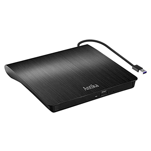 Masterizzatore Dvd Cd Externo Unità Dvd Esterna Usb 3.0 Dvd-R Cd-Rw Lettore Cd Dvd Esterno Portatile Ultra Slim External Disc Per Laptop, Desktop, Pc,