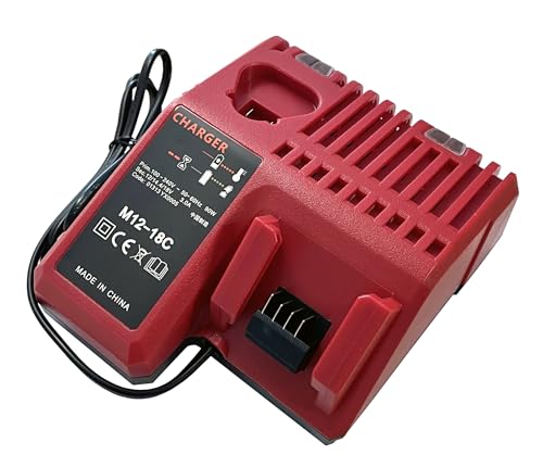 Cydz® Sostituire Caricabatterie Per Milwaukee M18 M12 18V 220V Li-Ion Tool Batteria 48-59-1812 48-59-1807 48-59-1806 48-59-1840 2710-20