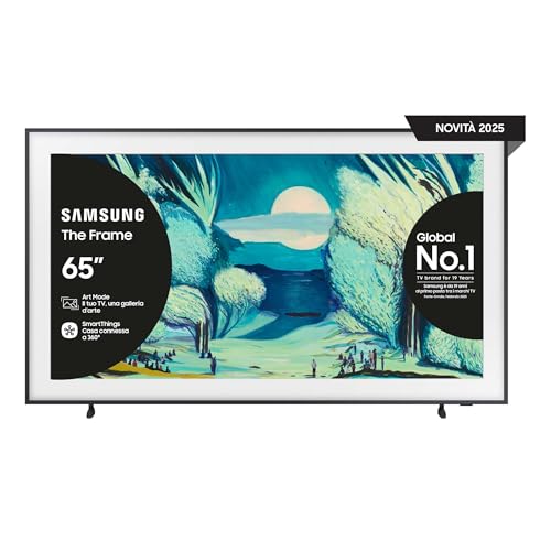 Samsung Smart Tv 65'' Qe65Ls03Fauxzt Qled 4K, Nq4 Ai Gen2 Processor, 4K Ai Upscaling, Art Mode, Matte Display, Dolby Atmos & Ots Lite, Modern Frame De