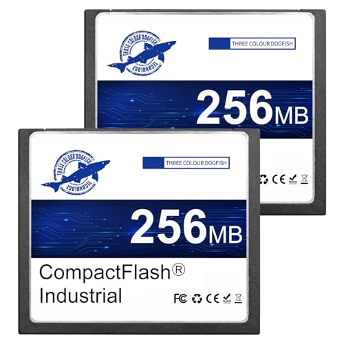 Dogfish 2Pack 256Mb Compact Flash Card Scheda Di Memoria Industriale Cf Tipo I Ad Alte Prestazioni Fat16 Per Apparecchiature Industriali E Fotocamere