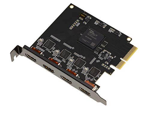 Kalea-Informatique Scheda Pcie Per L'Acquisizione Di Flussi Hdmi. Registra Fino A 4 Flussi Simultaneamente Senza Compressione. Compatibile Con Hd E 4K