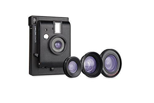 Lomography Lomo' Instant Nero + 3 Lenti- Fotocamera Istantanea