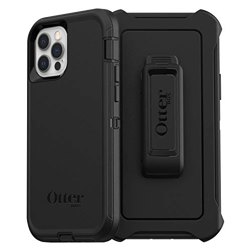 Otterbox Cover Per Iphone 12 / Iphone 12 Pro Defender, Resistente A Shock E Cadute, Cover Robusta, Testata 4X Vs Norme Mil-Std 810G, Nero, Versione No