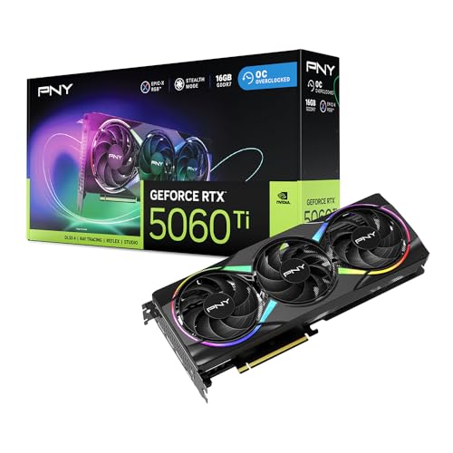 Pny Geforce Rtx™ 5060 Ti 16Gb Argb Overclocked Tripla Ventola Dlss 4