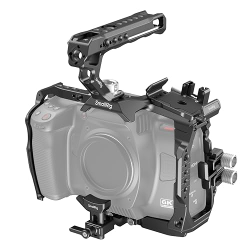 Smallrig Kit Gabbia Di Base Per Blackmagic Design Cinema Camera 6K, Gabbia Per Bmcc 6K, Con Maniglia Superiore, Supporto Ssd, Morsetto Per Cavo E Supp