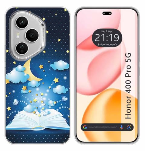 Custodia In Silicone Per Huawei Honor 400 Pro 5G Design Libro Racconti Disegni