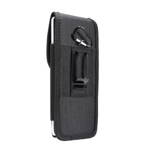 Dfv Mobile - Custodia Fondina Da Cintura In Nylon Con Clip In Metallo E Portacarte Per Zte Nubia Red Magic 9S Pro+ (2024) - Nero