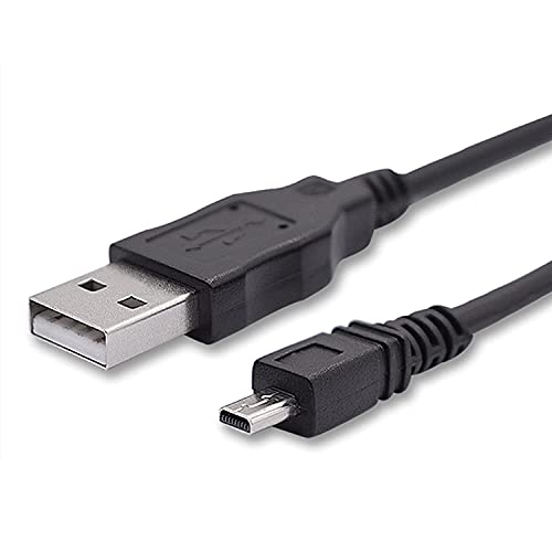 Adhiper Cavo Usb Sostitutivo 8 Pin Cavo Sincronizzazione Dati Per Trasferimento Dati Compatibile Con Panasonic Lumix Dmc-F2 Dmc-Fh25 Dmc-Fp5 Dmc-Fs16 