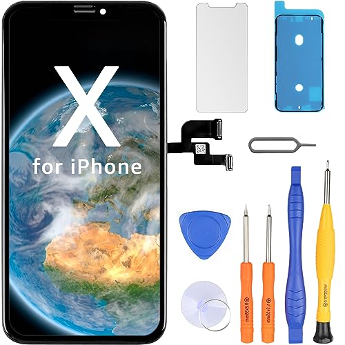 Ll Trader Display Per Iphone X Lcd Sostituzione Schermo 5.8'' Touch Screen Digitizer Strumento Di Riparazione Per Assemblaggio Cornice Iphone X Con Mo