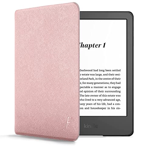 Forefront Cases Custodia Per Nuovo Amazon Kindle (16 Gb) 6" 2024 & Kindle 6" 2022 - Oro Rosa - Sottile, Leggero E Protettiva Cover Con Auto Svegliati