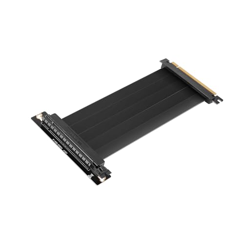 Mars Gaming Mca-Pcie40, Cavo Riser Gpu Pcie 4.0 X16, Design Flessibile E Ultraresistente, Connettore A 90º, Cavo In Rame 30Awg Con Schermatura Emi, Tr