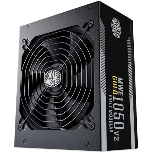 Cooler Master Mwe Gold 1050 V2 Atx 3.1 (Spina Eu) Psu Modulare - Supporto Atx 3.1, Psu 80 Plus Gold Da 1050 W, Cablaggio Pcie 5.1, Ventola Fdb 140Mm,