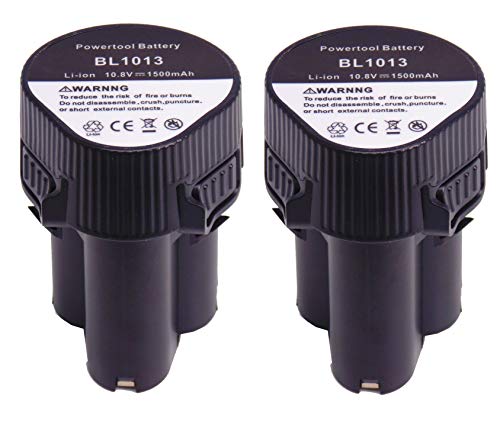 Fengwings® Bl1013 Batteria, 2 X10.8V 1500Mah Sostituisci Per Makita 10.8V Batteria Bl1013 Bl1014 / Df030Dw Df030D Df030Dwx Df330D Td090D Mr051 Um164 T