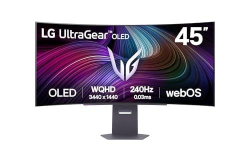 Lg Ultragear™ 45Gx90Sa-B - Schermo Pc Da Gaming Curvo Da 45" - Pannello Oled Risoluzione Wqhd (3440X1440), 0.03 Ms Gtg 240Hz, Displayhdr™ Trueblack 40