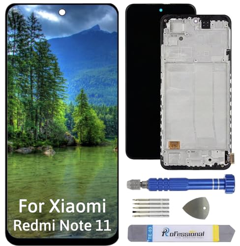 Int'X Full Incell Display Per Xiaomi Redmi Note 11 2201117Tg Lcd Schermo Di Ricambio Touch Screen Con Strumento Nero Con Telaio Di Alta Qualità