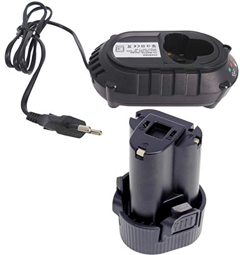 Fengwings® Bl1013 1,5Ah Batteria Sostituire Per Makita 10,8V, Con Caricatore Dc10Wa Dc10Wd 10.8V, Compatibile Con Makita Hp330Dz Df330D Df030D Td090D 