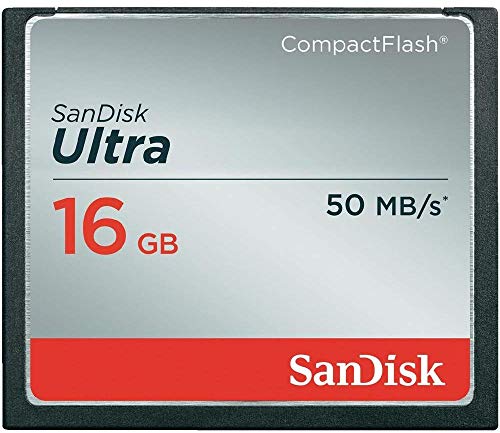 Sandisk Ultra Compactflash Scheda Di Memoria 16 Gb, 50 Mb/S