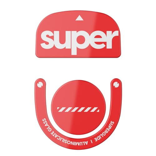 Pulsar Gaming Gears Superglide2 Pattini Per Mouse Con Superficie Testurizzata A Velocità Controllabile, In Vetro Ultra Resistente, Suola Liscia E Resi