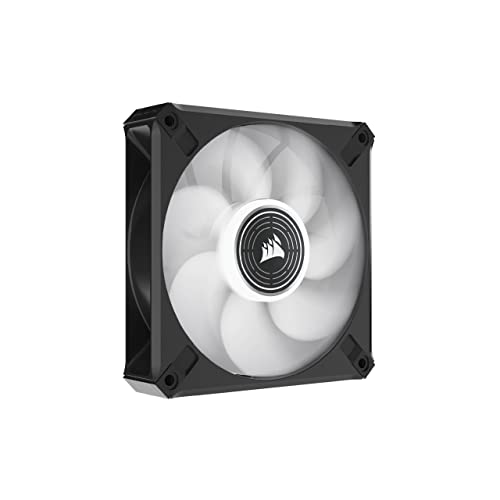 Corsair Ml Elite Series, Ml120 Led Elite, 120Mm Magnetic Levitation White Led Fan With Airguide, Single Pack