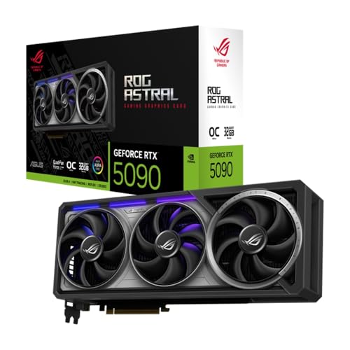 Asus Rog Astral Lc Geforce Rtx 5090 Oc Edition, Scheda Grafica Nvidia 32 Gb Gddr7, 512 Bit, Pcie 5.0, Hdmi, Displayport, Dissipatore Da 360 Mm, Gpu Tw