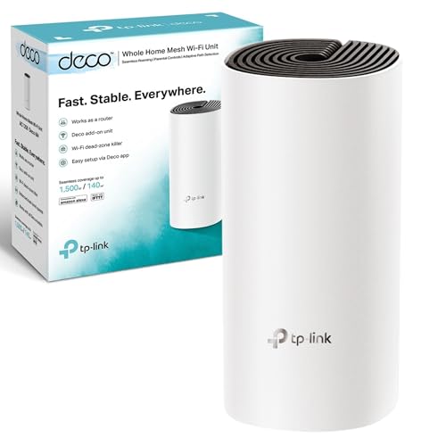Tp-Link Deco M4 Router Wifi Ac1200Mbps Wifi Router Wifi Extender Booster, Aggiungi Su Singola Unità Per Tutti I Sistemi Wifi Deco Mesh, Porte Gigabit 