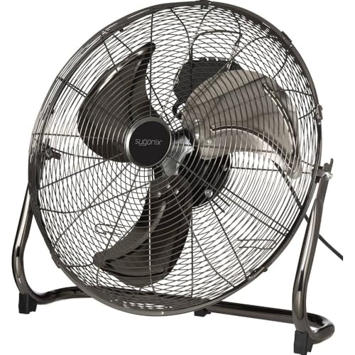 Sygonix Ventilatore Da Terra 120 W (Ø X A) 540 Mm X 540 Mm Nero