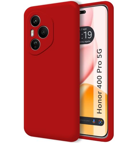 Custodia In Silicone Liquido Ultra Morbido Per Huawei Honor 400 Pro 5G Colore Rosso