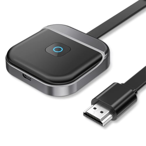 Adattatore Hdmi Wireless, Dongle Hdmi Wireless Miracast 1080P, Adattatore Display Hdmi Wireless Dual Band 5Ghz/2.4Ghz Compatibile Con Iphone/Laptop/Io