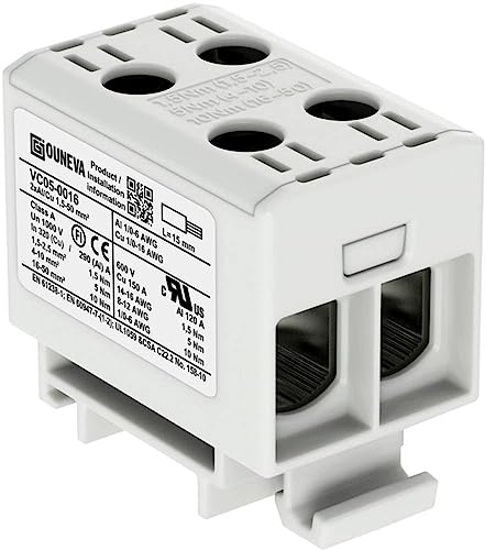 Ouneva Group Vc05-0016 Verteilerblock Schrauben Grigio 1 Pezzo
