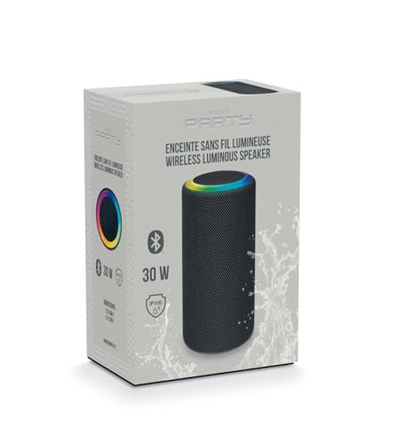 Bigben Party - Enceinte Bluetooth Sans Fil Mainstream 2 - Effets Lumineux - Ipx6 - 30W - Usb-C