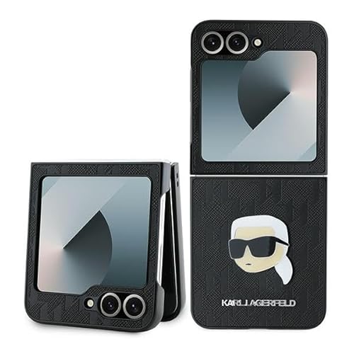 Cg Mobile Karl Lagerfeld Klhczf6Pgkskihk - Custodia Per Z Flip6 F741, Colore: Nero Saffiano Monogram